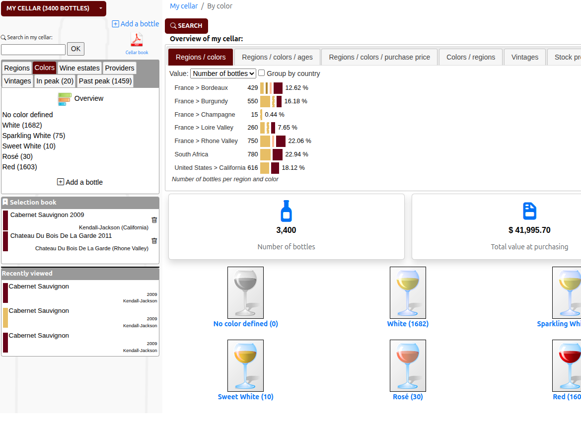 Access per color, quick and efficient statistics This is a screenshot, please click to go to the next screen.