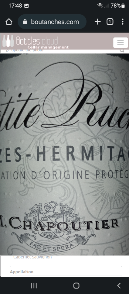 Detection by scanning the label using your webcam This is a screenshot, please click to go to the next screen.